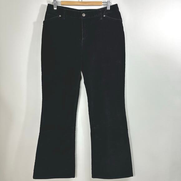 J. Jill Stretch Bootcut Corduroy Pants Black Size 12 - Picture 2 of 8